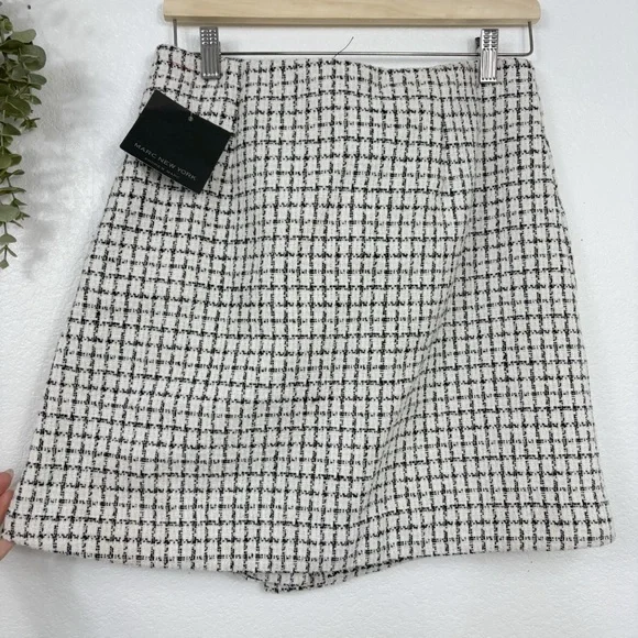 NWT MARC NEW YORK • Plaid Tweed Skirt - Picture 5 of 5